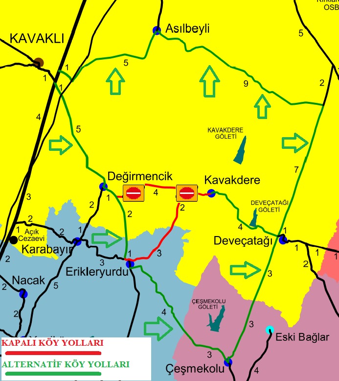 Alternatif Güzergahlar